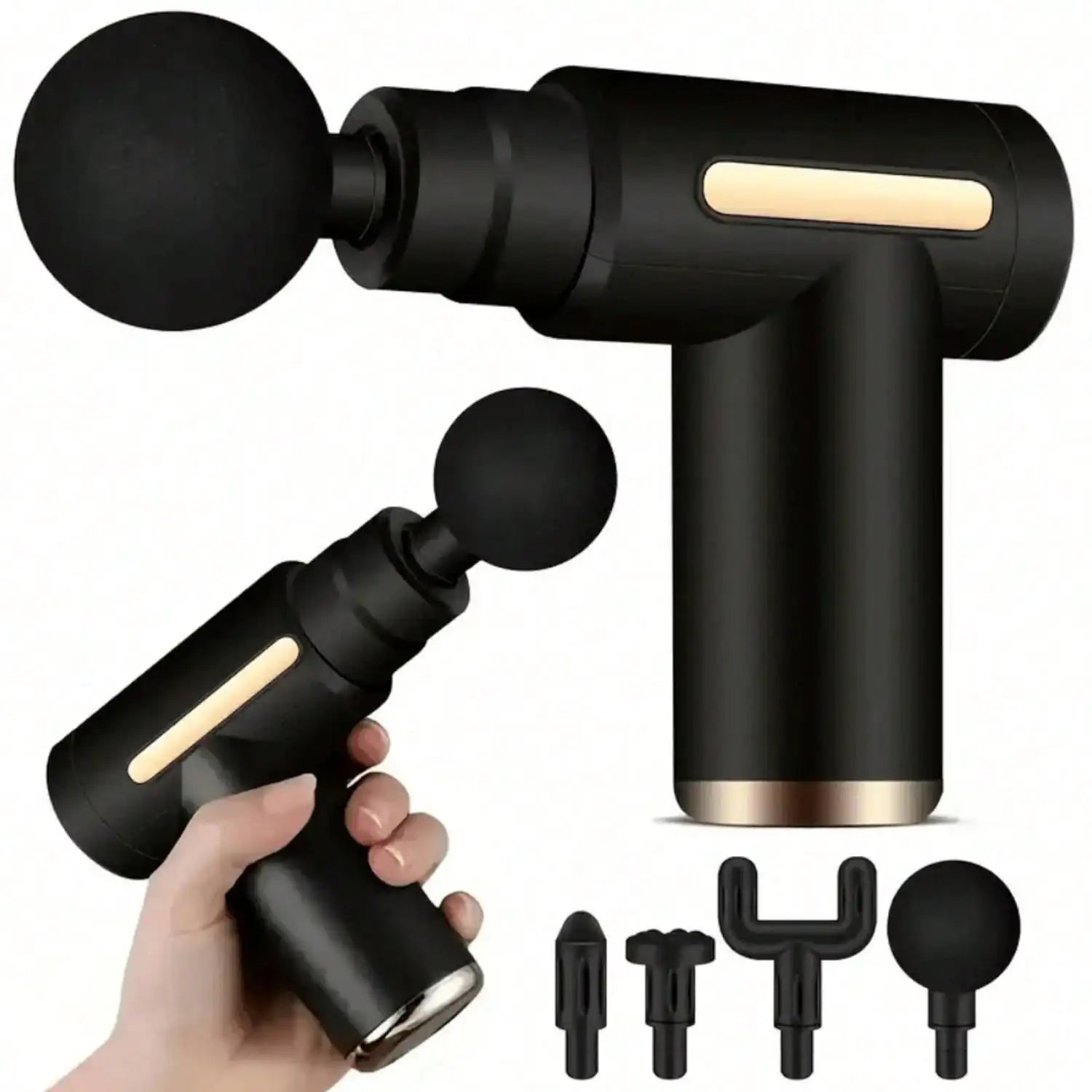 1pc Massage Gun , 4 Massage Heads, Mini Handheld,Massager Professional Massager, Muscle Relaxation Impact Fascia