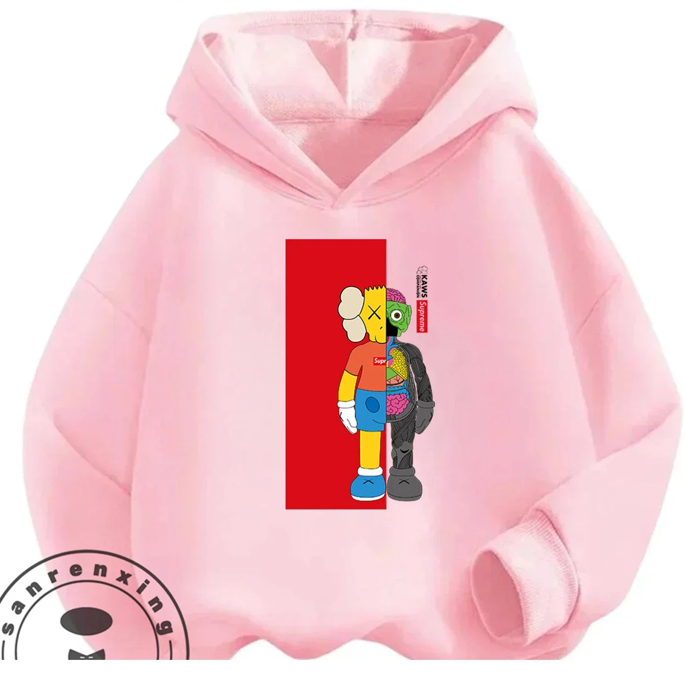 Casual Fashion Sesame Street Hoodie 3-14Y Kids Autumn Winter Cute Kawaii Cartoon Street Hot Outdoor Casual Lovely Cozy