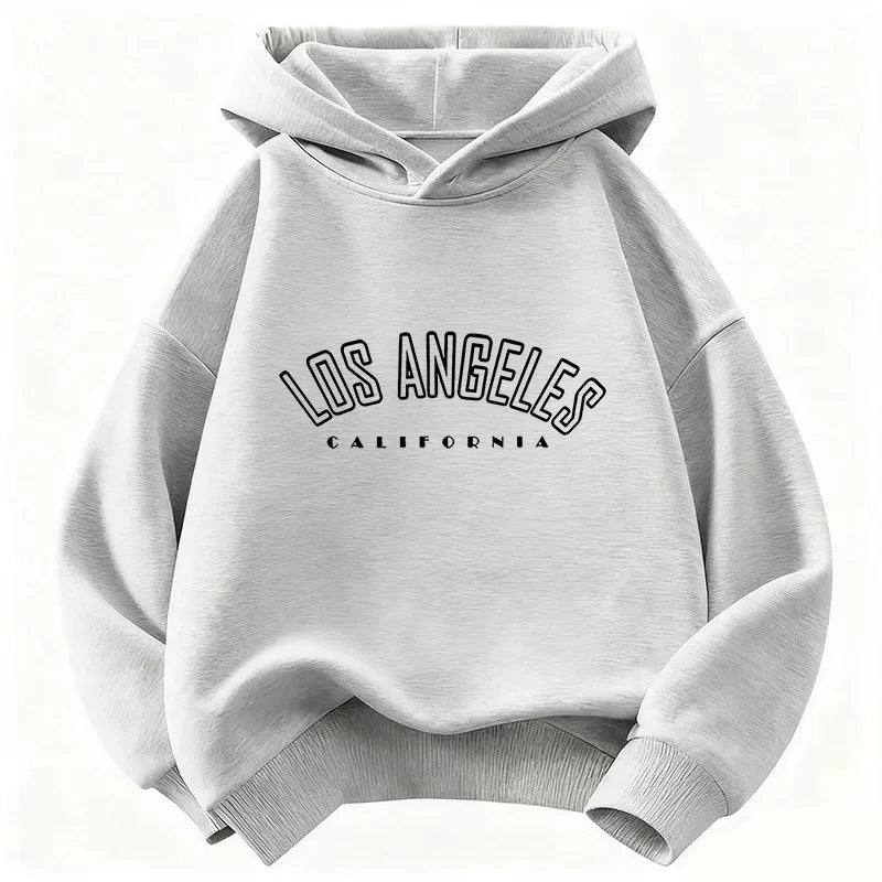 Casual Fashion Los Angeles Letter Printed  Hoodie Kids Children's Sweatshirt Hoody for Boys Girls Hoodies Hip Hop Clothes