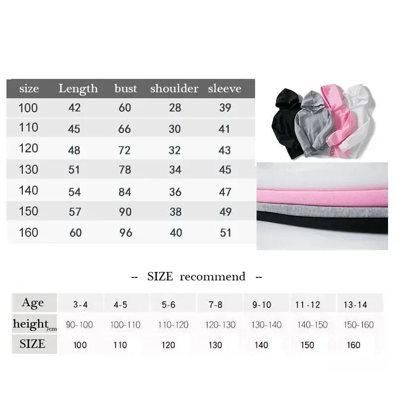 Casual Fashion Los Angeles Letter Printed  Hoodie Kids Children's Sweatshirt Hoody for Boys Girls Hoodies Hip Hop Clothes