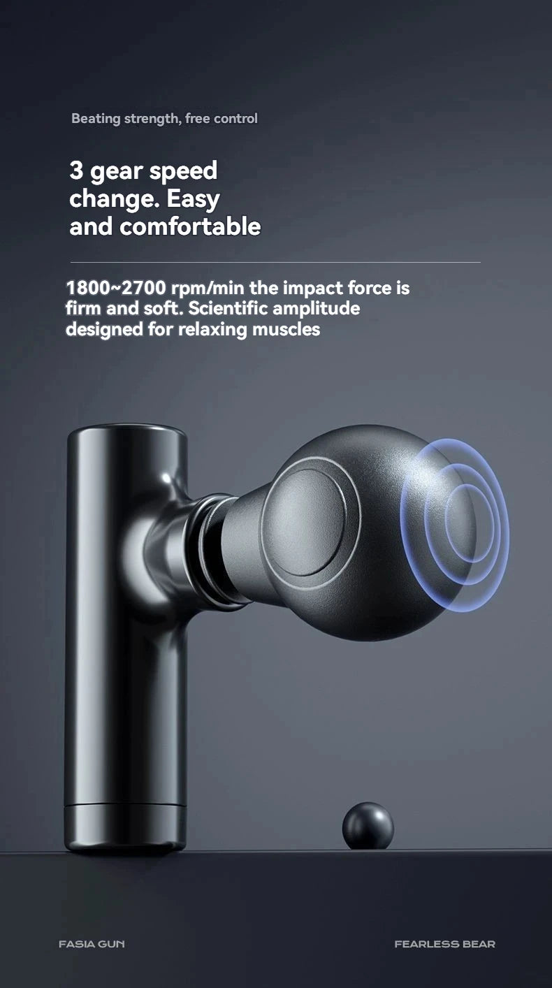 2026 New Mini Massage Gun USB Portable Muscle Relaxation Vibrating Fitness Equipment for Neck Back Shoulder Pain Relief