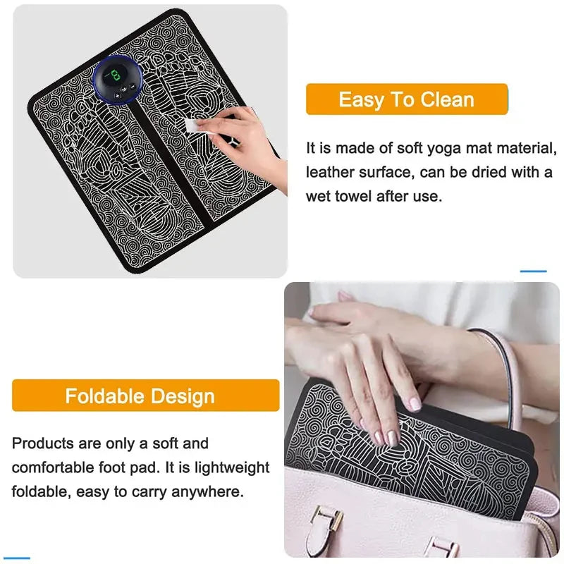 Electric Foot Massager Pad Muscle Massage Relaxation Trainer For Massage Fitness Outdoor Sport Home Family Relax