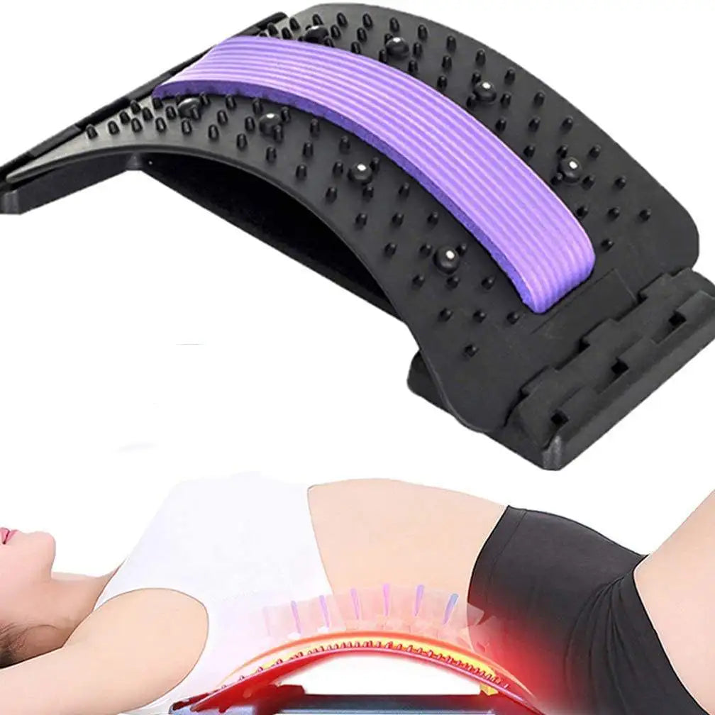 Back Massager Device Back Stretcher Muscle massagers Multi-Level Adjustable Massager Cervical Spine Support Massager