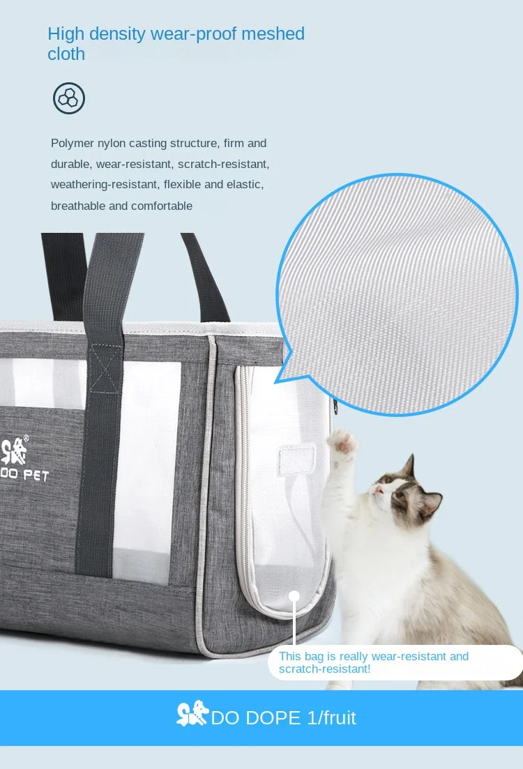 DODOPET Pet Out Carrying Bag Portable Dog Summer Breathable Backpack Puppy Pet Bag Cat Bag Hand Carry