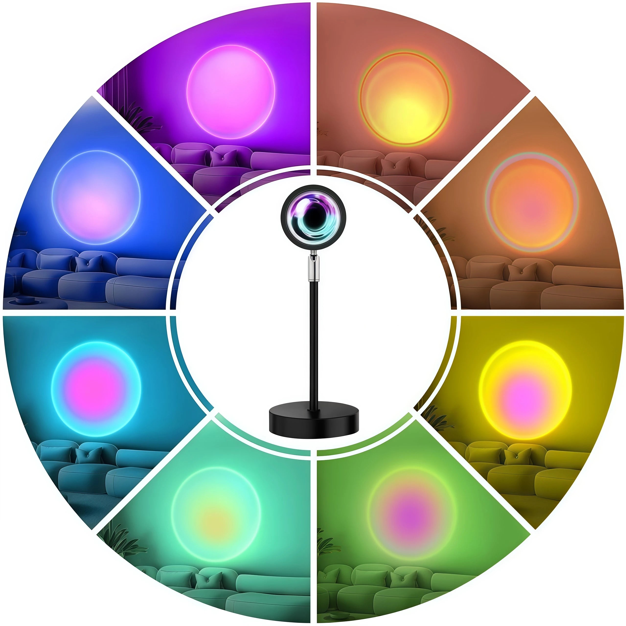 Sunset Lamp Projector, 16 Colors Multicolor Changing LED Night Light, Photography Selfie Party, Decor Xmas Gifts for Women