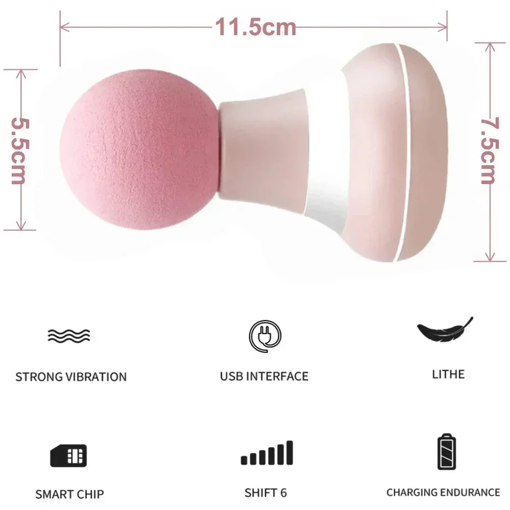Handheld Muscle Massager Mini Massage Gun with 6 Adjustment Modes for Neck Shoulder and Back Massage to Relax the Body