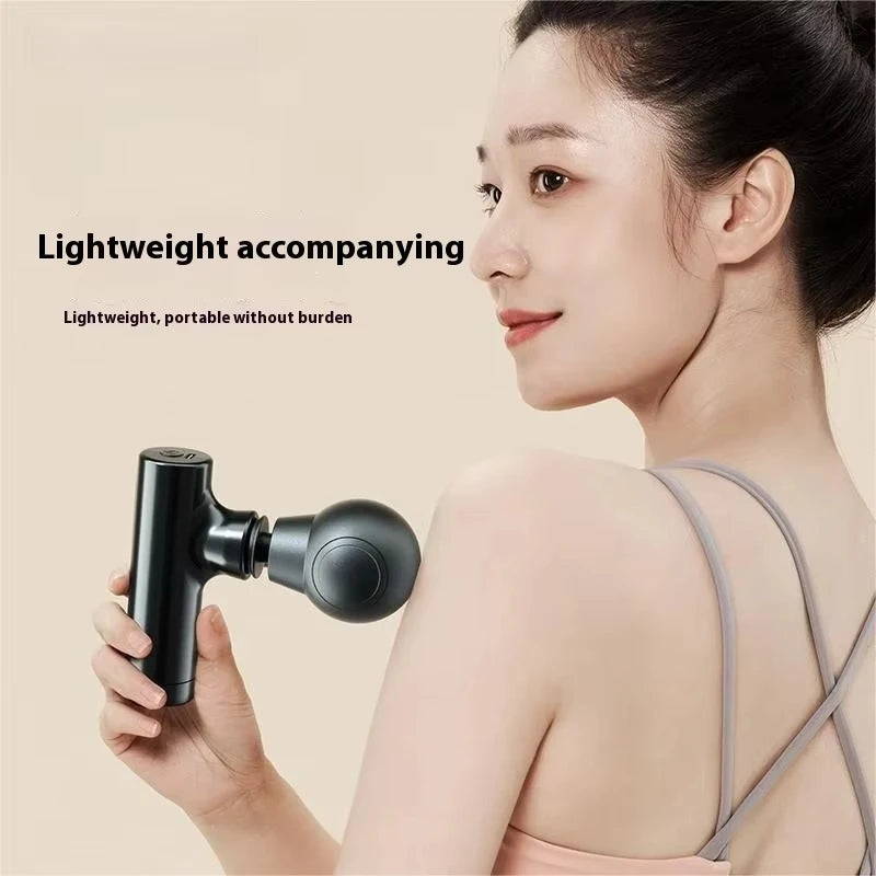 2026 New Mini Massage Gun USB Portable Muscle Relaxation Vibrating Fitness Equipment for Neck Back Shoulder Pain Relief