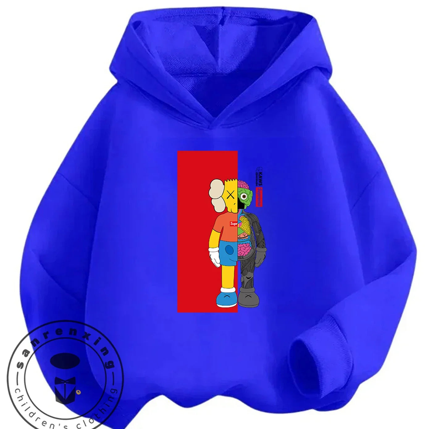 Casual Fashion Sesame Street Hoodie 3-14Y Kids Autumn Winter Cute Kawaii Cartoon Street Hot Outdoor Casual Lovely Cozy