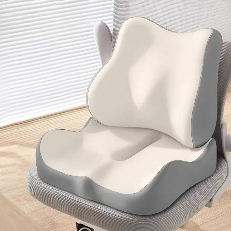 Thickened and hollowed-out seat cushion for hip and waist protection,lumbar support for the seat,comfortable for long-term sit