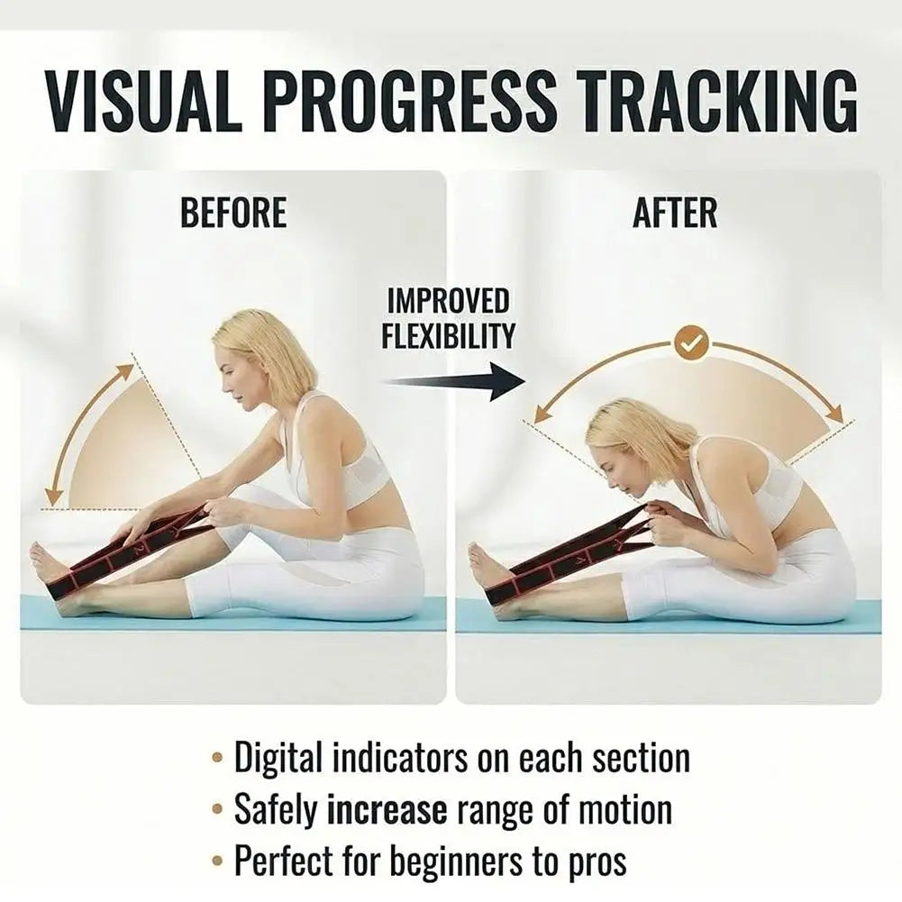Fitness Resistance Band For Yoga Pilates Stretching Fitness Training 8 Adjustable Resistance Level Digital Marking Fitness Suppl