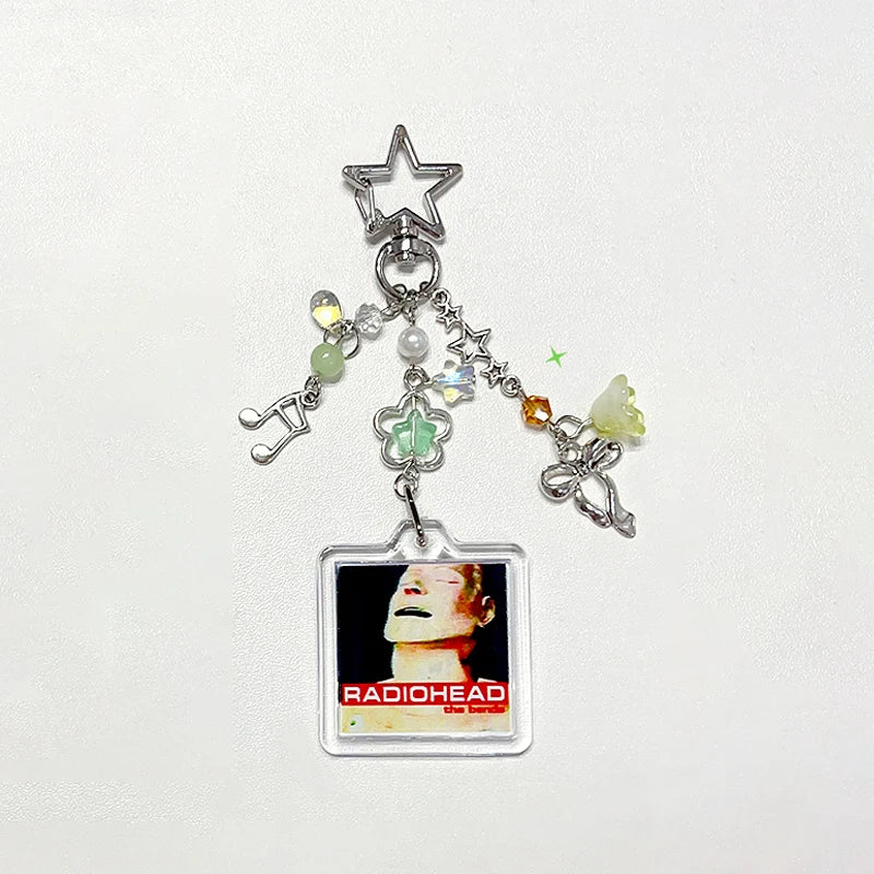 Handmade radiohead Keychain y2k phone accessories 1pcs