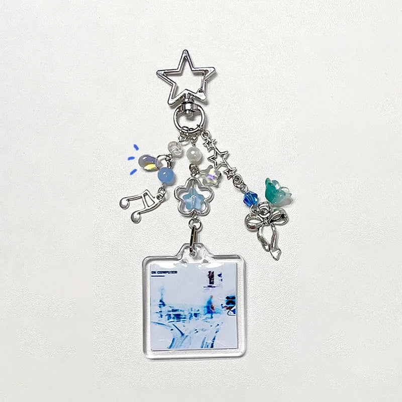 Handmade radiohead Keychain y2k phone accessories 1pcs