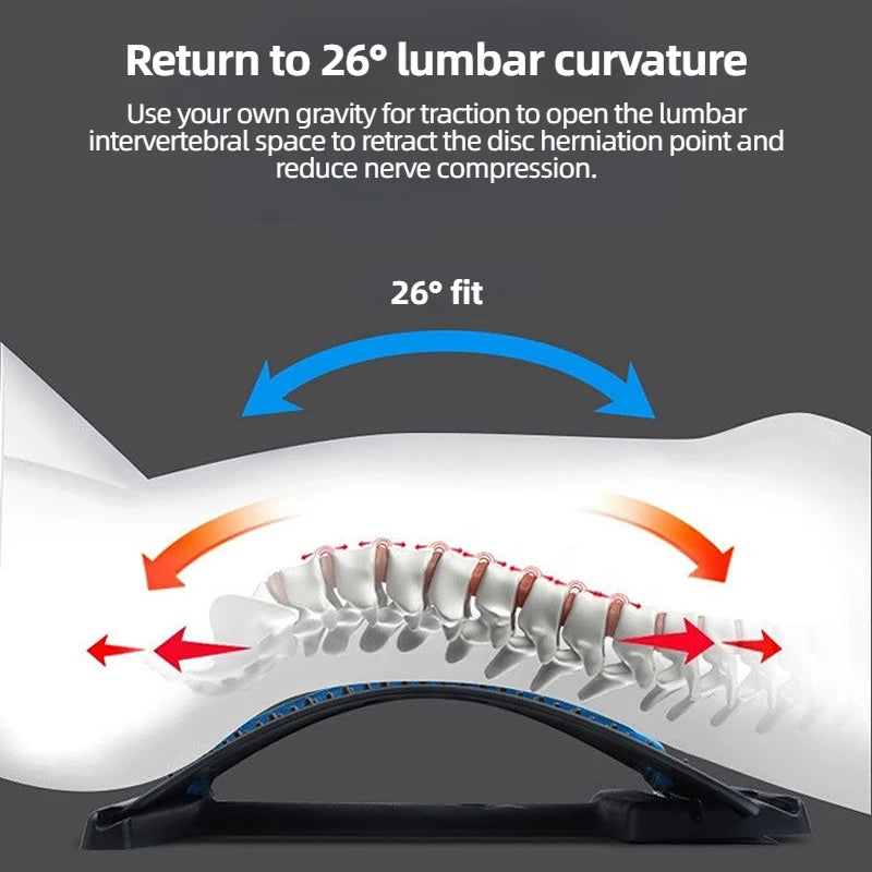Back Massager Device Back Stretcher Muscle massagers Multi-Level Adjustable Massager Cervical Spine Support Massager