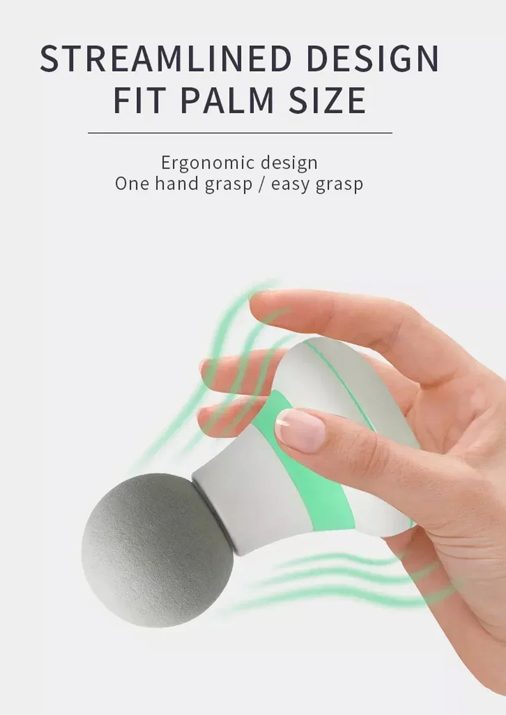 Handheld Muscle Massager Mini Massage Gun with 6 Adjustment Modes for Neck Shoulder and Back Massage to Relax the Body
