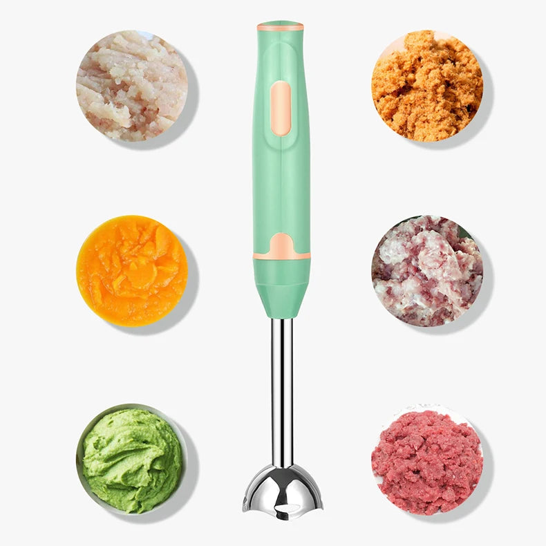 Immersion Hand Stick Blender Electric Food Stick Mixer for Meat Smoothies Sauces for Smoothies Sauces Baby Food Soups