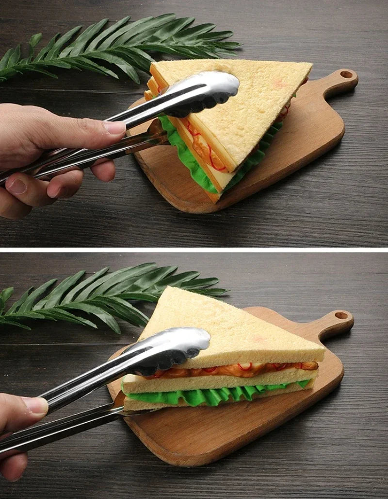 Kitchens Accessories Household Products Kitchen Utensils Bbq Assesories Buffet Bread Stainless Steel Food Tongs Cooking Tools