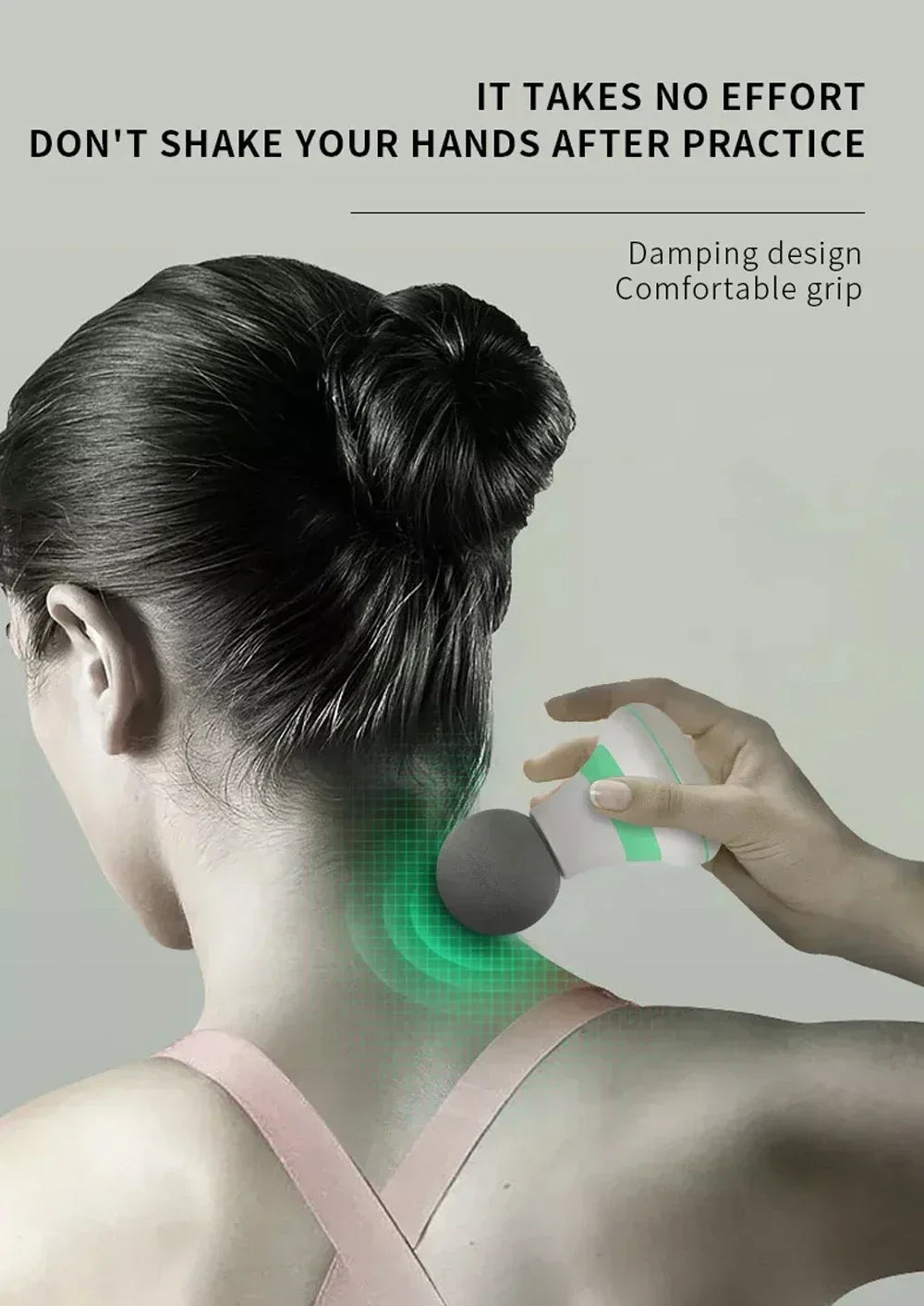 Handheld Muscle Massager Mini Massage Gun with 6 Adjustment Modes for Neck Shoulder and Back Massage to Relax the Body
