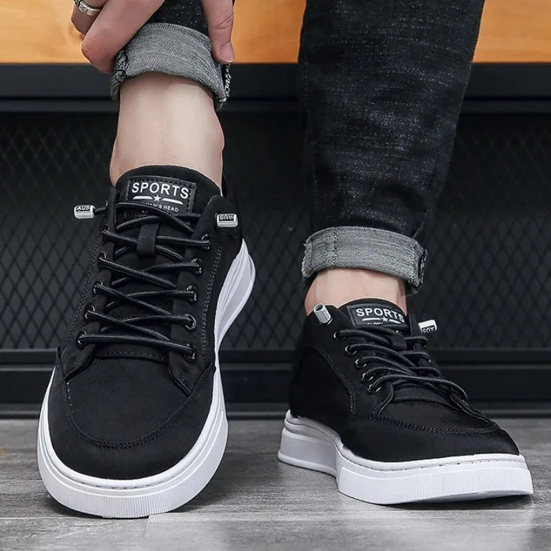 Men Canvas Casual Shoe Fashion Flat Bottom Sneakers High End Designer Platform Shoes for Man Comfort Walking Shoe Zapatos Hombre