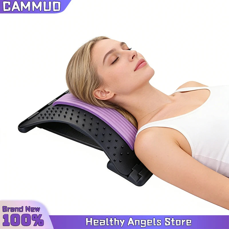 Back Massager Device Back Stretcher Muscle massagers Multi-Level Adjustable Massager Cervical Spine Support Massager
