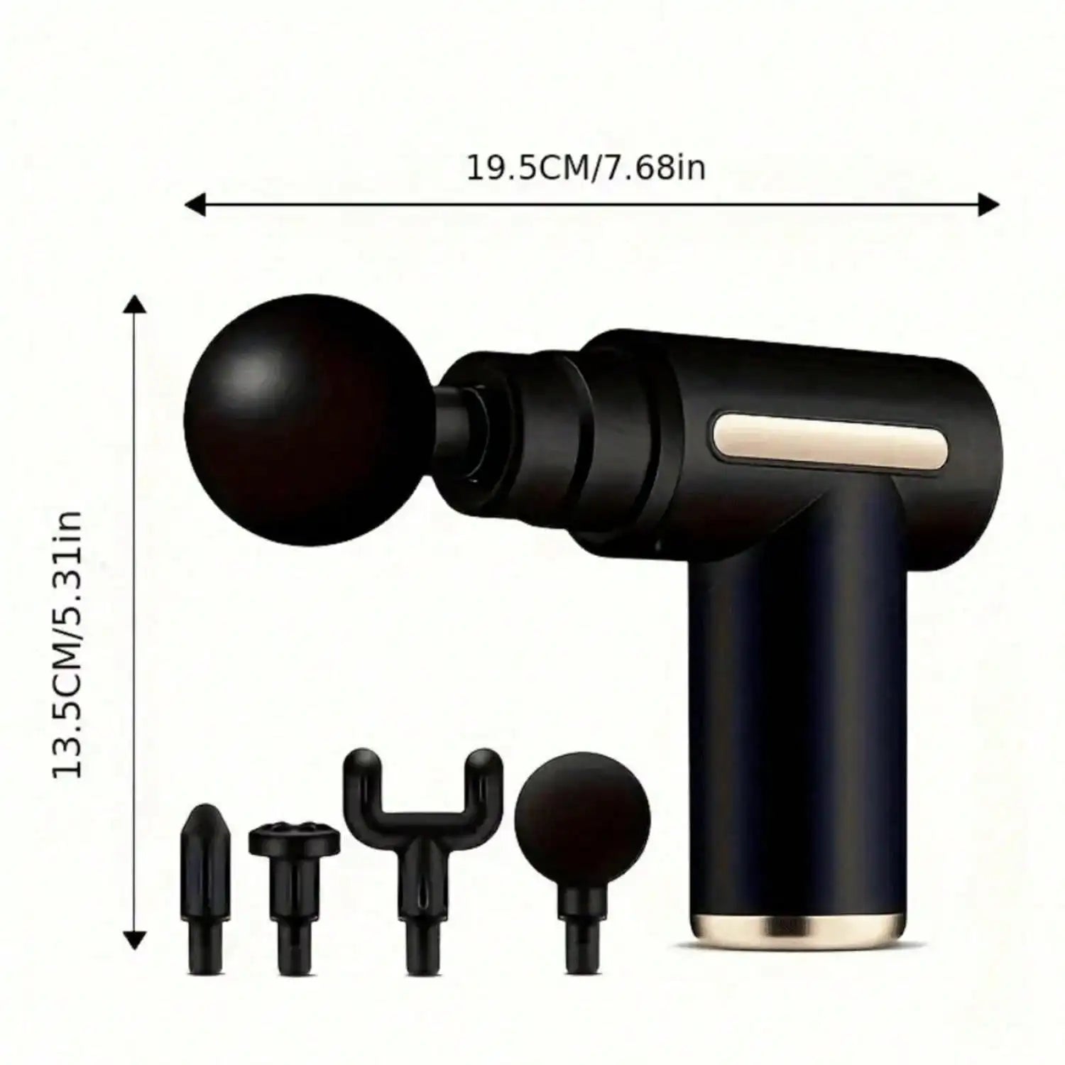 1pc Massage Gun , 4 Massage Heads, Mini Handheld,Massager Professional Massager, Muscle Relaxation Impact Fascia