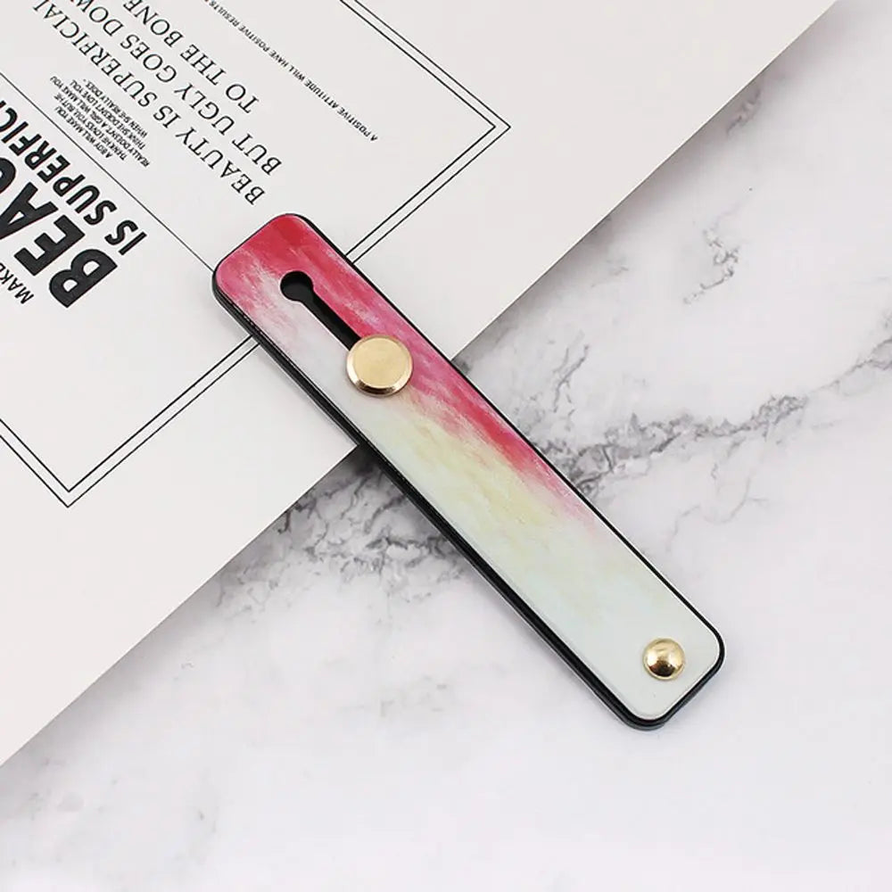 Phone Accessories Push and Pull Short Wrist Strap Phone Finger Grip Mobile Phone Holders Phone Finger Strap Telescopic Bracket