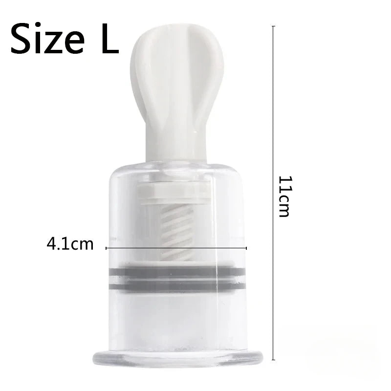 Vacuum Suction Cupping Cup, Nipple Enhancer Massage Vacuum Cans Plastic Enlarger Suction Enlarger Body Breast Massager Cups