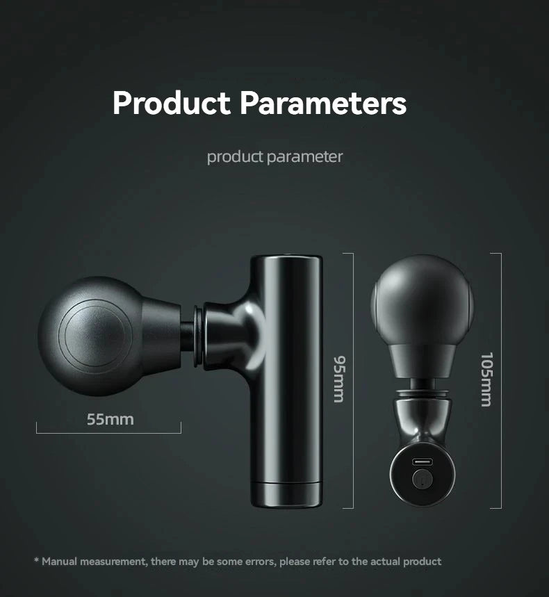 2026 New Mini Massage Gun USB Portable Muscle Relaxation Vibrating Fitness Equipment for Neck Back Shoulder Pain Relief