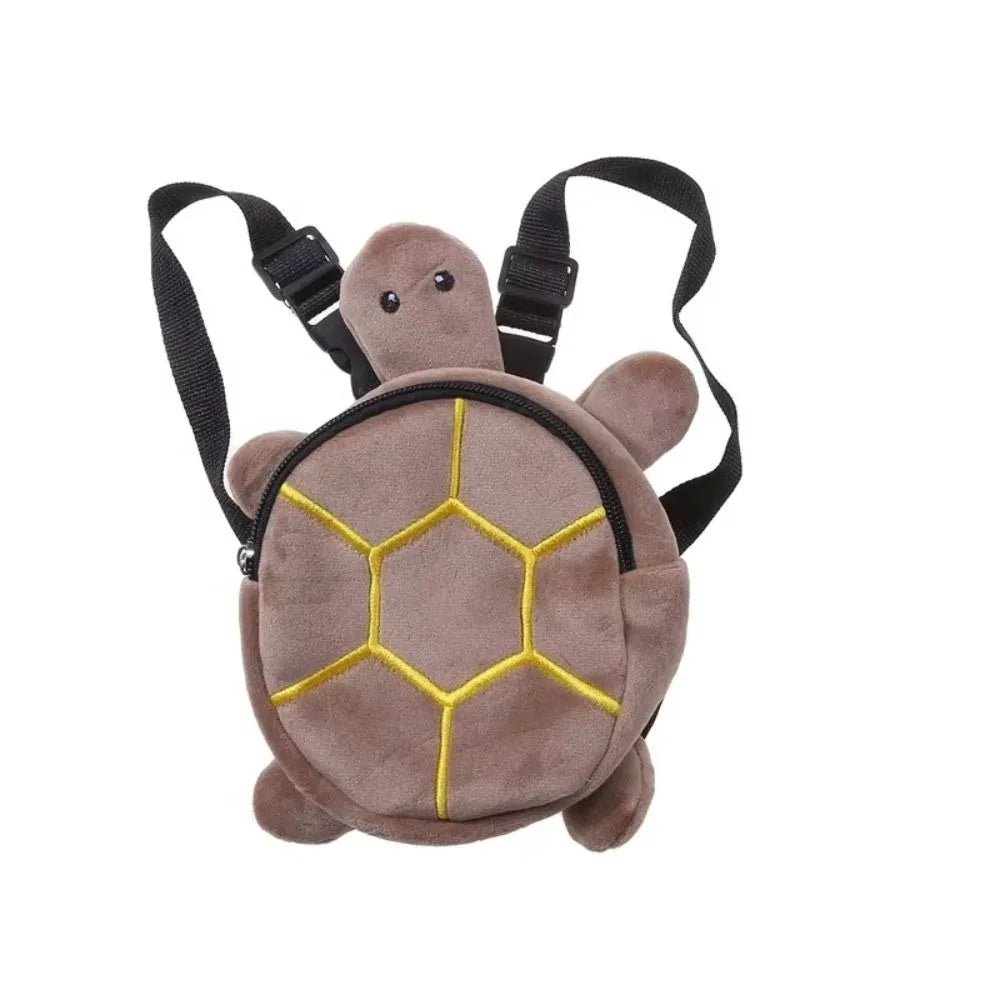 Pet Backpack Soft Turtle Shape Dog Backpack Portable Adjustable Puppy School Bag Cartoon Large Capacity Dog Snack Bag Outdoor