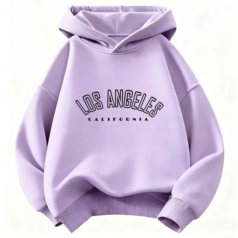 Casual Fashion Los Angeles Letter Printed  Hoodie Kids Children's Sweatshirt Hoody for Boys Girls Hoodies Hip Hop Clothes