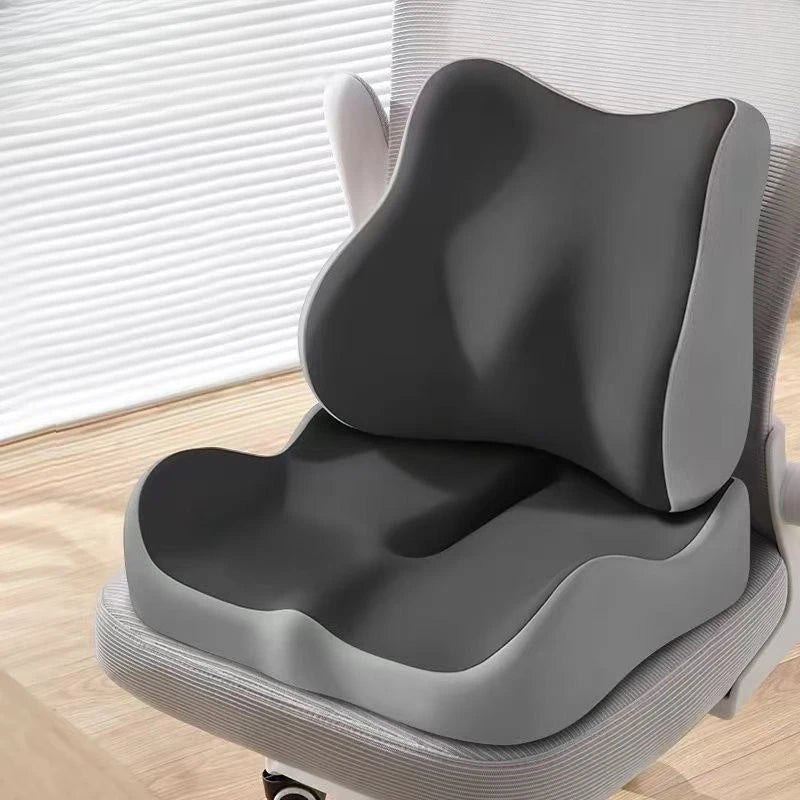 Thickened and hollowed-out seat cushion for hip and waist protection,lumbar support for the seat,comfortable for long-term sit