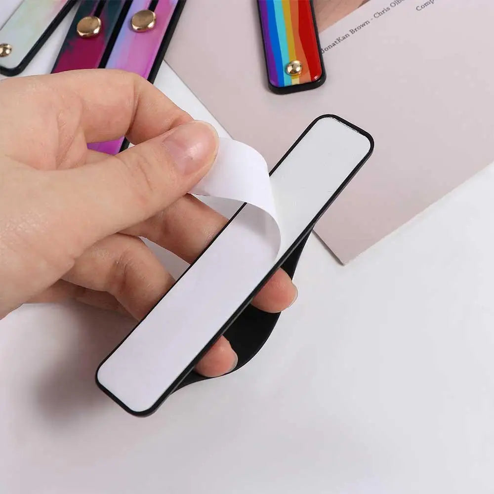 Phone Accessories Push and Pull Short Wrist Strap Phone Finger Grip Mobile Phone Holders Phone Finger Strap Telescopic Bracket