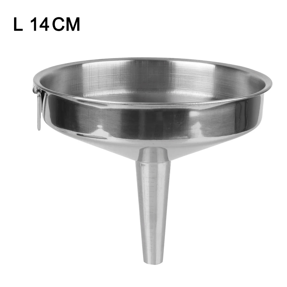 Metal Funnel For Canning Kitchen Tools Kitchen Accessories Wide Mouth Funnels Bar Wine Beer Oil Flask Funnel