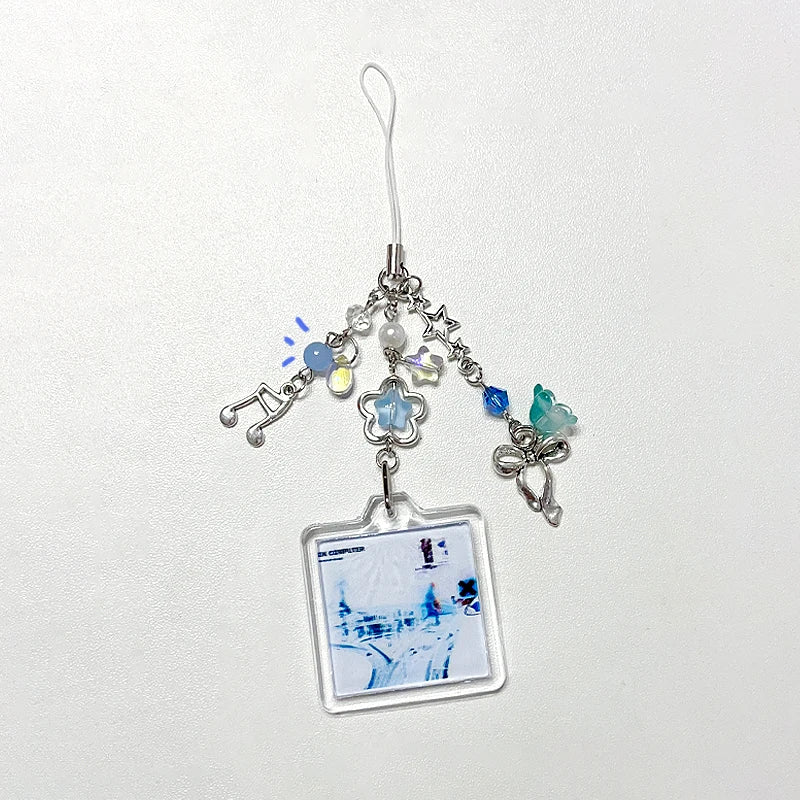 Handmade radiohead Keychain y2k phone accessories 1pcs