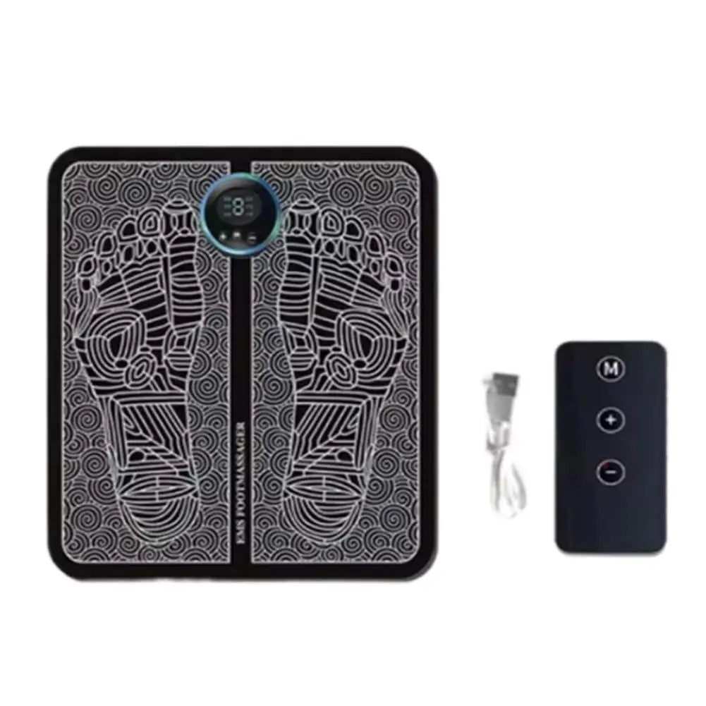Electric Foot Massager Pad Multi Frequency Stimulation For Home Fitness Relief Pain Improve Circulation Relax Mat