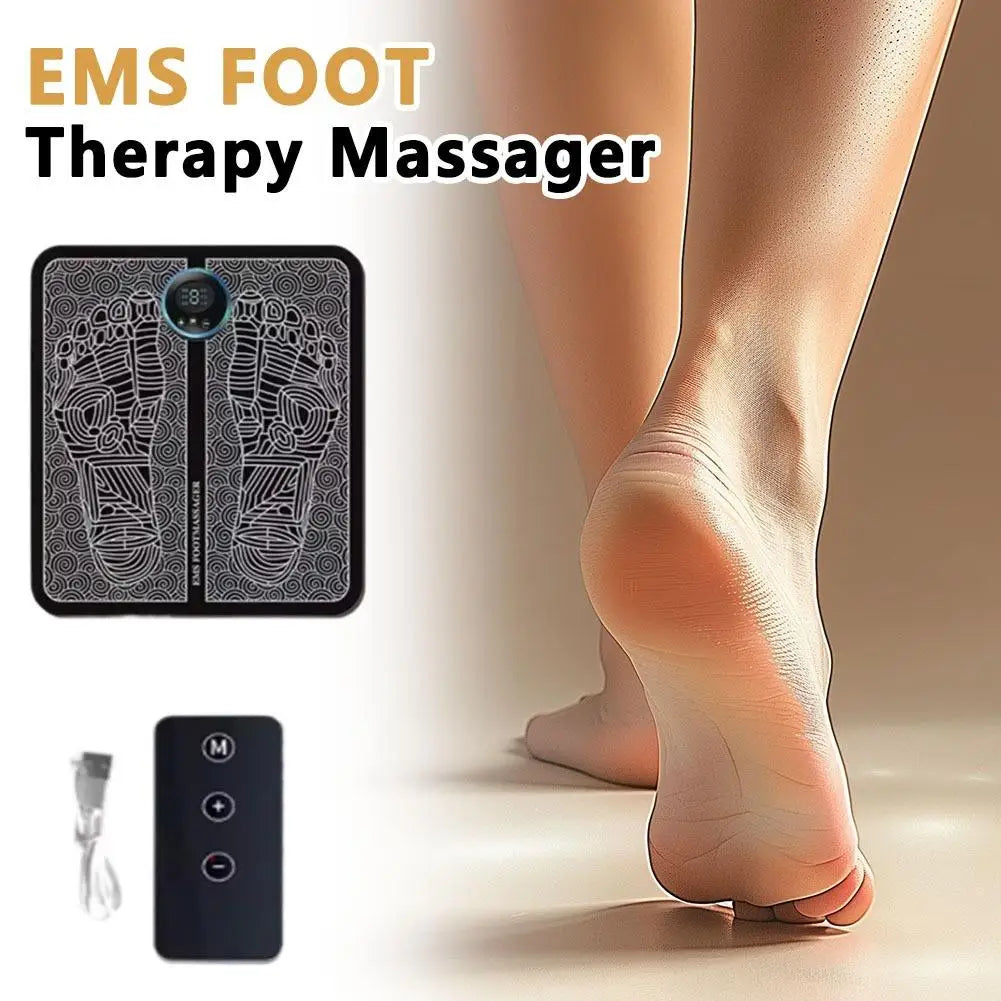 Electric Foot Massager Pad Multi Frequency Stimulation For Home Fitness Relief Pain Improve Circulation Relax Mat