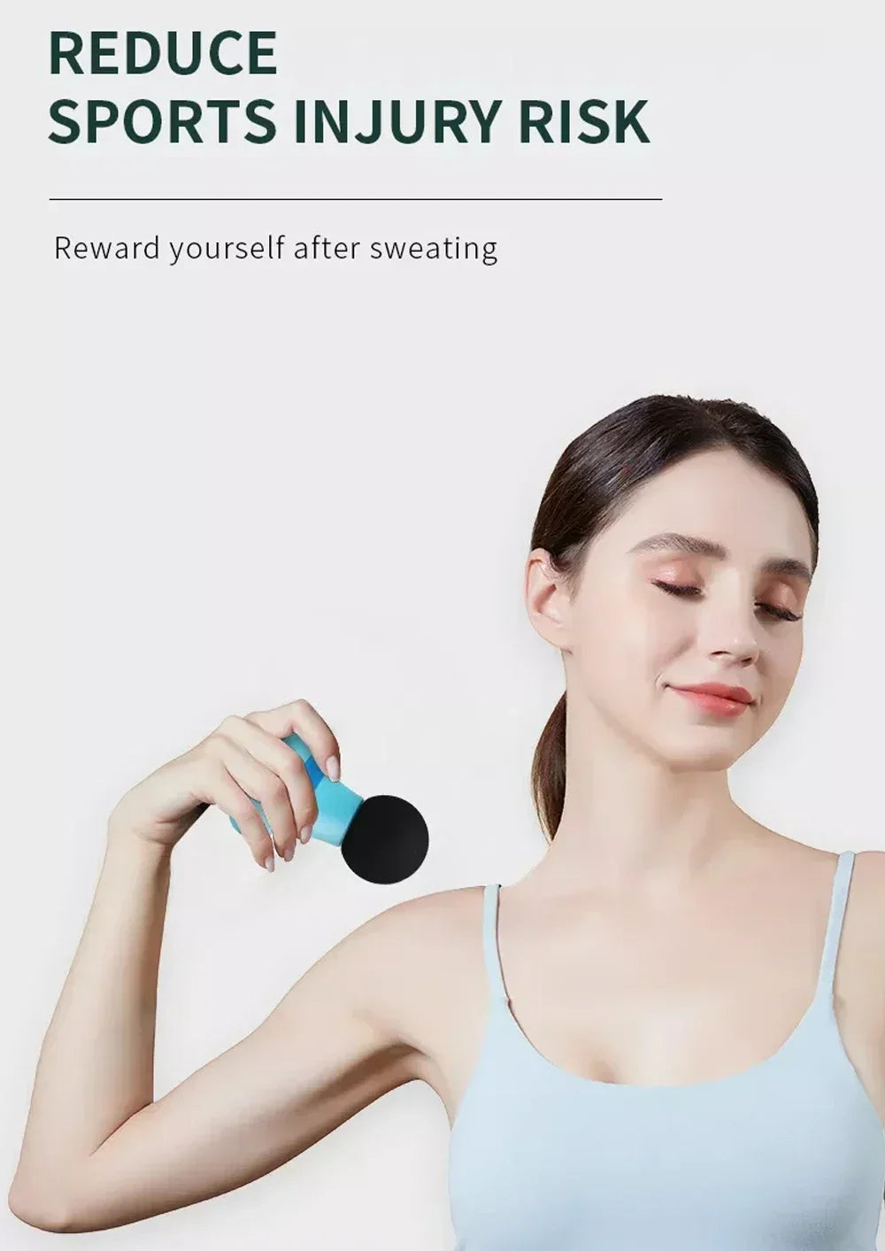 Handheld Muscle Massager Mini Massage Gun with 6 Adjustment Modes for Neck Shoulder and Back Massage to Relax the Body
