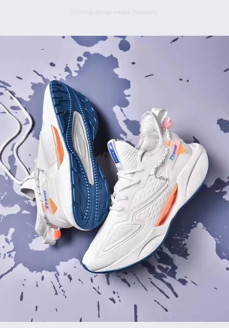 Men Casual Sneakers Running Shoes Fashion Outdoor Sneaker Fashion Sports Shoes Mesh Breathable Cushioning Basketball Footwear
