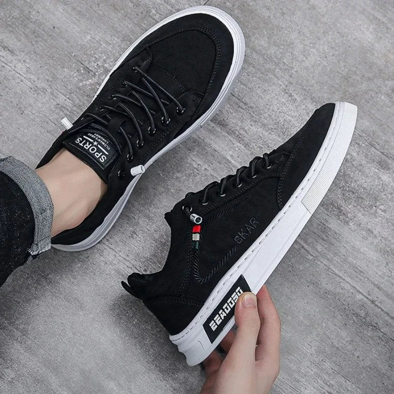 Men Canvas Casual Shoe Fashion Flat Bottom Sneakers High End Designer Platform Shoes for Man Comfort Walking Shoe Zapatos Hombre