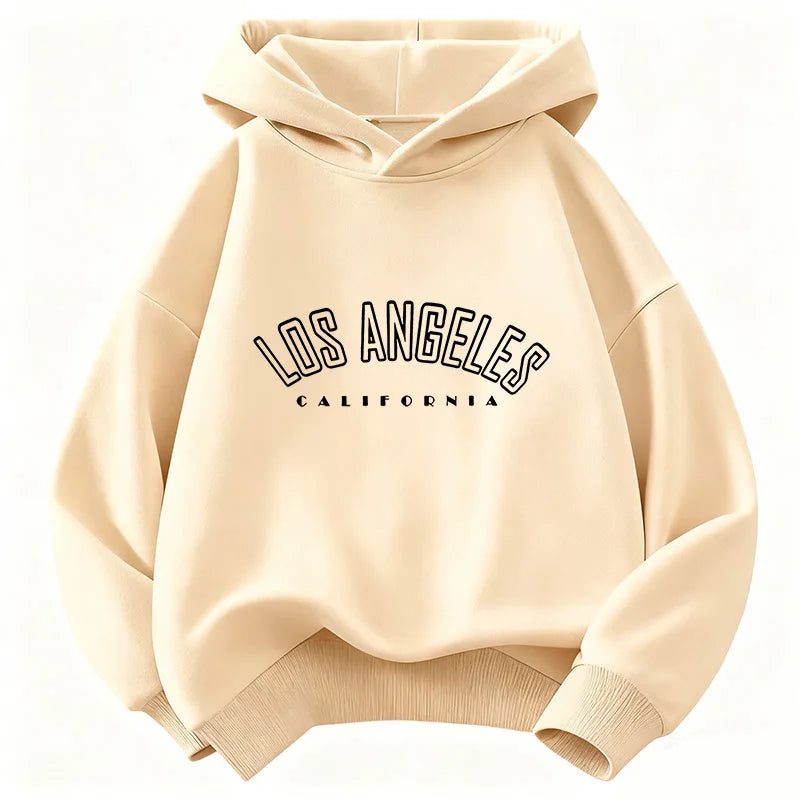 Casual Fashion Los Angeles Letter Printed  Hoodie Kids Children's Sweatshirt Hoody for Boys Girls Hoodies Hip Hop Clothes