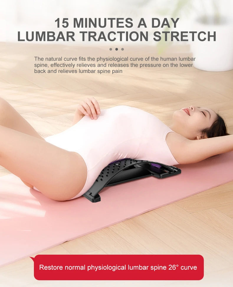 Back Massager Device Back Stretcher Muscle massagers Multi-Level Adjustable Massager Cervical Spine Support Massager