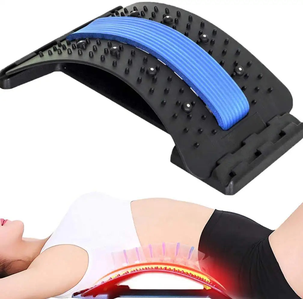 Back Massager Device Back Stretcher Muscle massagers Multi-Level Adjustable Massager Cervical Spine Support Massager