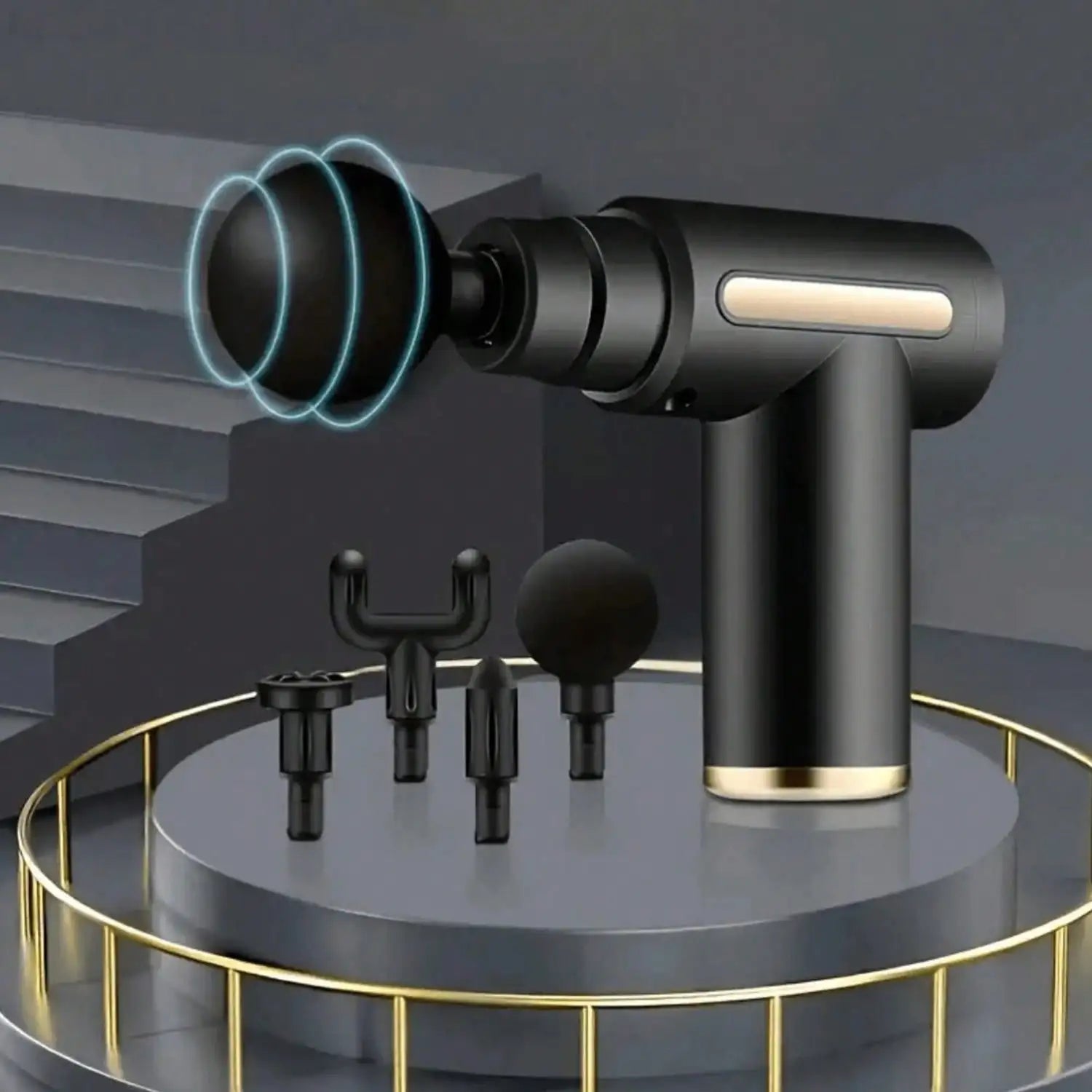 1pc Massage Gun , 4 Massage Heads, Mini Handheld,Massager Professional Massager, Muscle Relaxation Impact Fascia
