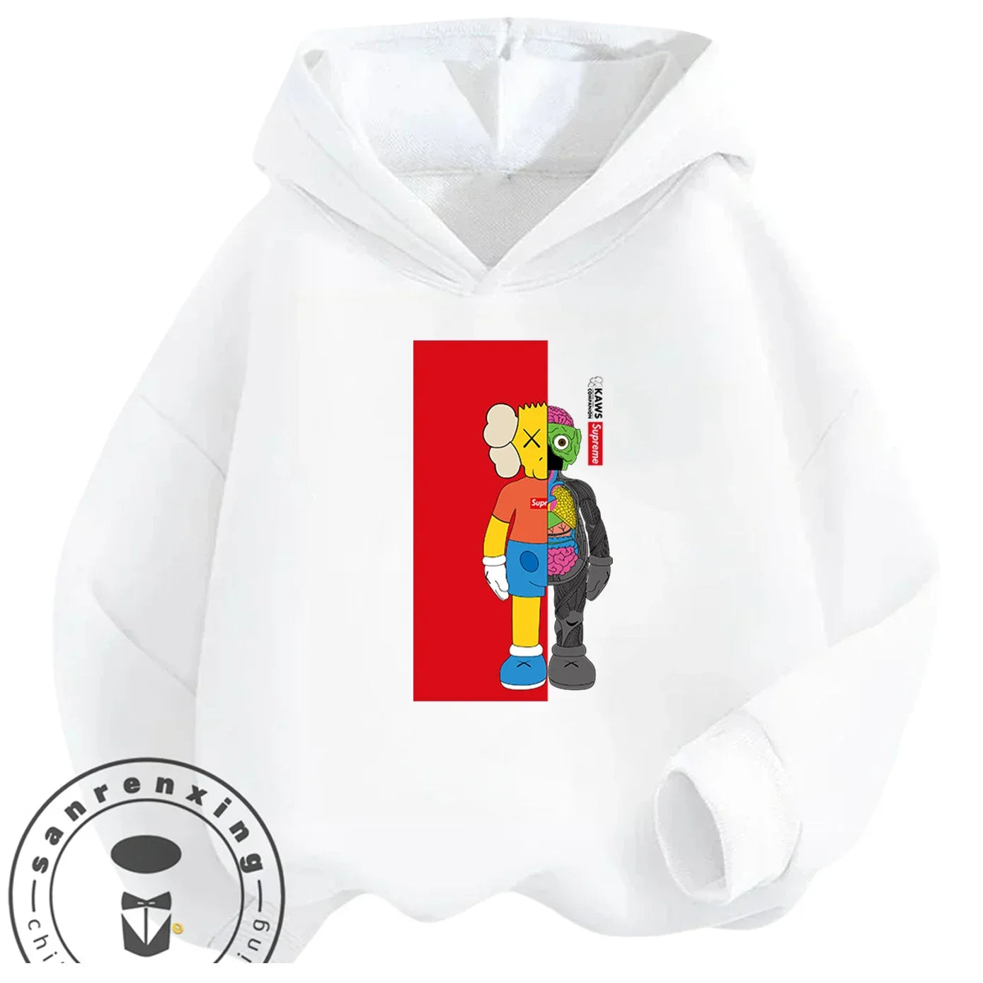 Casual Fashion Sesame Street Hoodie 3-14Y Kids Autumn Winter Cute Kawaii Cartoon Street Hot Outdoor Casual Lovely Cozy