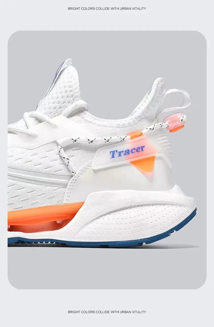 Men Casual Sneakers Running Shoes Fashion Outdoor Sneaker Fashion Sports Shoes Mesh Breathable Cushioning Basketball Footwear