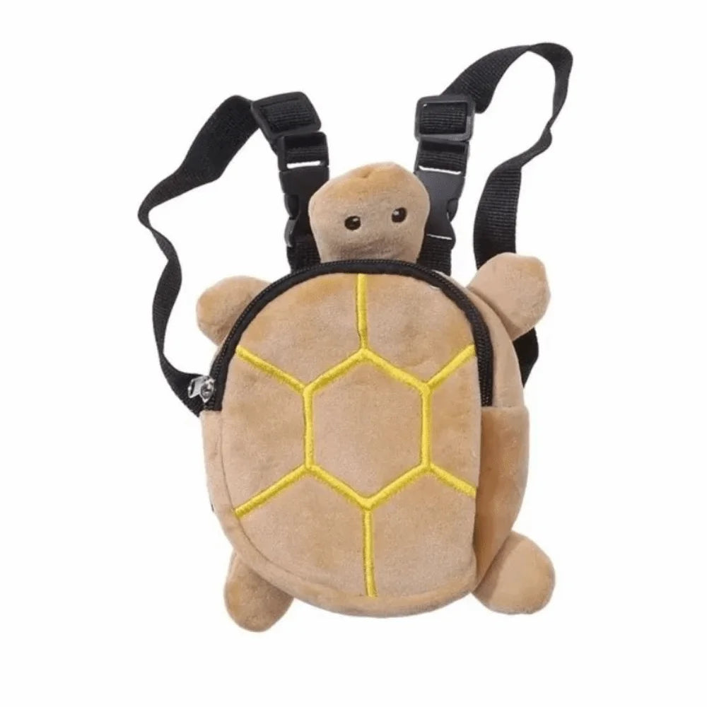 Pet Backpack Soft Turtle Shape Dog Backpack Portable Adjustable Puppy School Bag Cartoon Large Capacity Dog Snack Bag Outdoor