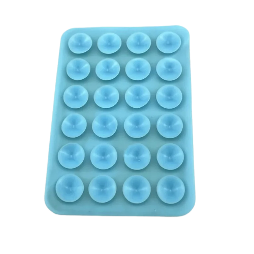 Multifunctional Silicone Suction Pad Phone Fixture Suction Cup Backed Adhesive Rubber Sucker Pad Fixed Pad 24Square Suction Cups