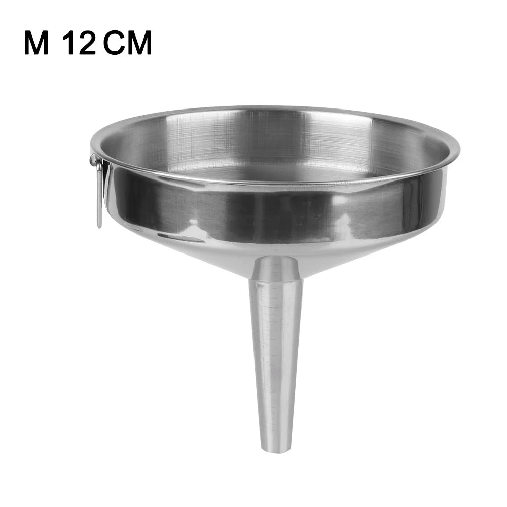 Metal Funnel For Canning Kitchen Tools Kitchen Accessories Wide Mouth Funnels Bar Wine Beer Oil Flask Funnel