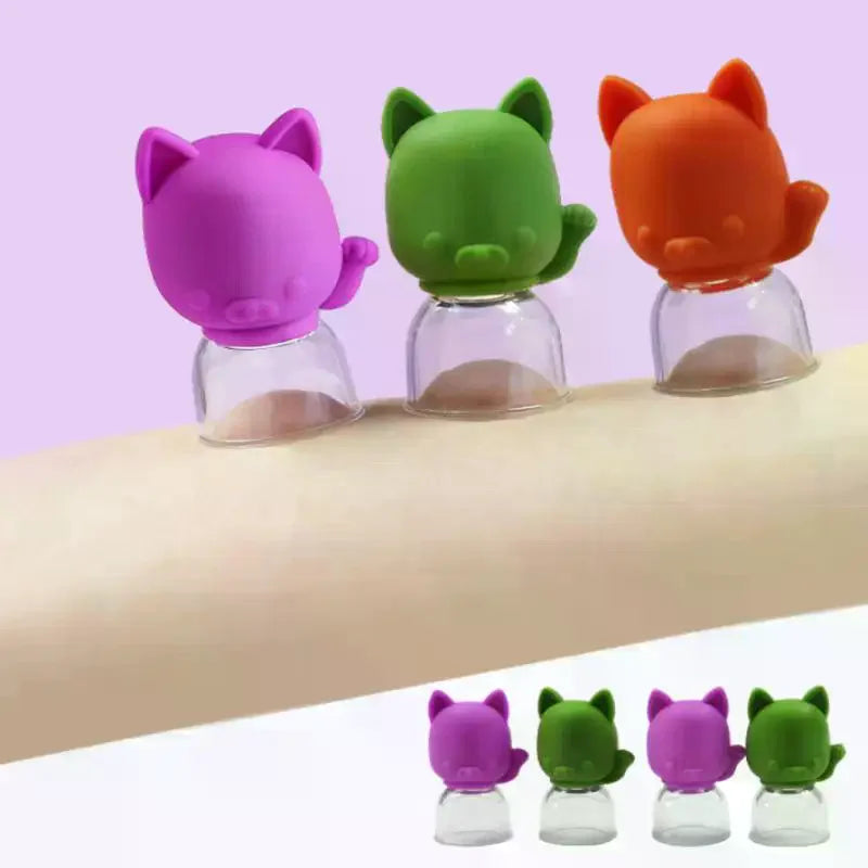 1/3Pcs Silicone Cupping Cups Massage Vacuum Suction Cupping Cups For Facial Skin Lifting Body Leg Arm Back Shoulder Muscle