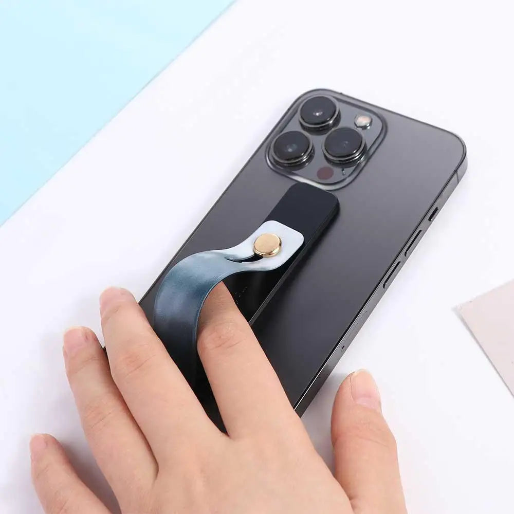 Phone Accessories Push and Pull Short Wrist Strap Phone Finger Grip Mobile Phone Holders Phone Finger Strap Telescopic Bracket