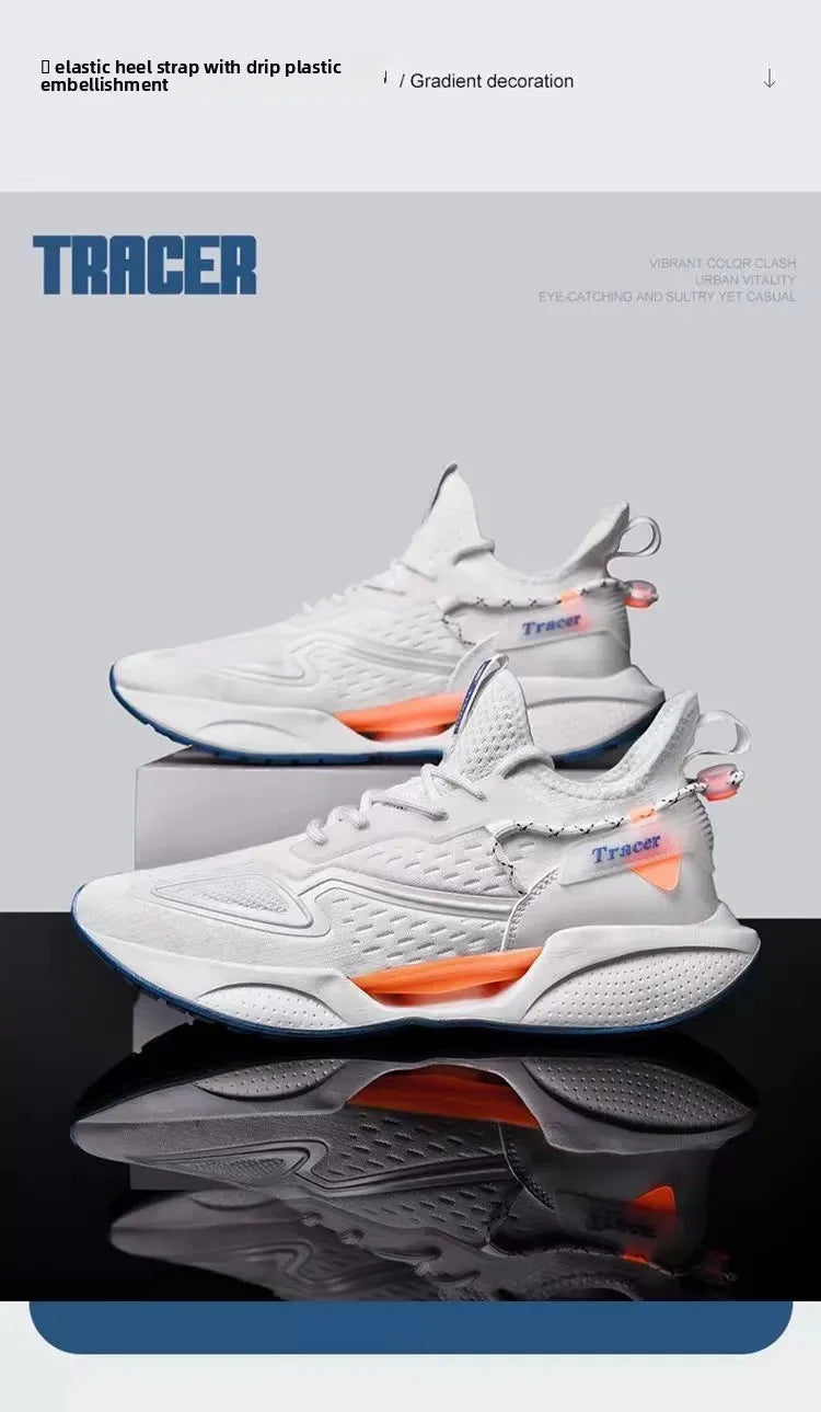 Men Casual Sneakers Running Shoes Fashion Outdoor Sneaker Fashion Sports Shoes Mesh Breathable Cushioning Basketball Footwear